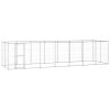 Outdoor Dog Kennel Galvanized Steel 182.3 ft²