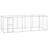 Outdoor Dog Kennel Galvanized Steel 130.2 ft²