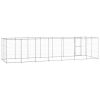 Outdoor Dog Kennel Galvanized Steel 182.3 ft²