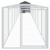 Dog House with Roof Anthracite 46.1"x400.4"x48.4" Galvanized Steel