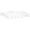 Dog Kennel Silver 527.4 ft² Steel