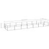 Dog Kennel Silver 150.7 ft² Steel