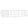 Outdoor Dog Kennel Galvanized Steel 364.7 ft²