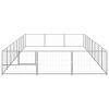 Dog Kennel Silver 258.3 ft² Steel