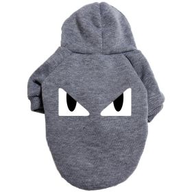 Pet Clothes Sweater Outdoor Hoodie Golden Retriever Labrador (Option: Gray-4XL)